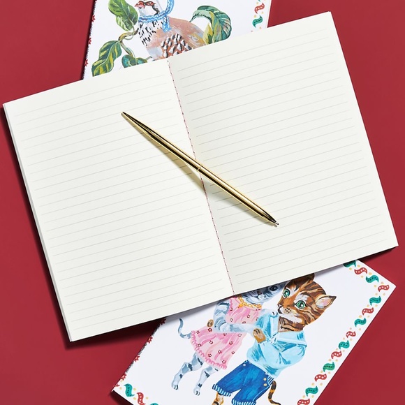 NWT Anthropologie Nathalie Lete 12 Days of Christmas Notebooks, Set of 3 - Picture 2 of 6
